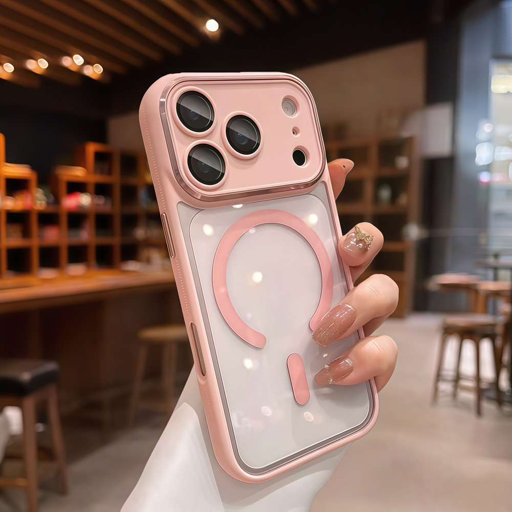 Ốp điện thoại từ tính chất lượng cao và độ thấm cao cho iPhone 17 Pro Max 13 14 15 16 pro max Bảo vệ ống kính chống rơi Vỏ cứng bảo vệ điện thoại