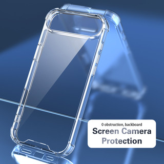 Dành Cho iPhone 17 Air Case Pha Lê Trong Suốt Cứng Mặt Sau Chống Sốc 4-Corner Mỏng Chống Sốc Cho iPhone 16E 15 Plus 14 Pro Max