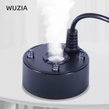 Máy phun sương WUZIA Fogger, Máy tạo bong bóng Máy tạo sương mù USB 5V, Đèn đầy màu sắc 4 đèn LED Đầu phun nước Đài phun nước Bể cá