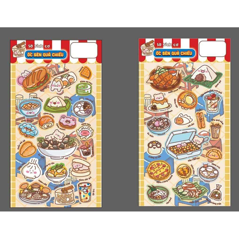 Sticker Ốc sên quà chiều (Giao mẫu ngẫu nhiên)