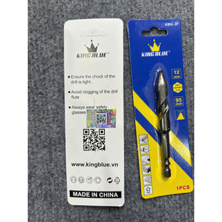 Mũi khoan đa năng chuôi lục giác KingBlue KBH2F 3.0 - 12mm dài 95mm khoan tường, gạch men, đá, kính, bê tông, sắt