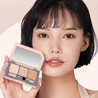 Spenny Ba Màu Che Khuyết Điểm Mụn Đen Mắt Vòng Tròn Mặt Viền Rãnh Chống Thấm Nước Và Chống Mồ Hôi Kem Che Khuyết Điểm Đa Năng Trang Điểm Mặt