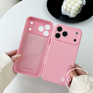 Ốp điện thoại silicon lỏng mới cho iPhone 17, Apple 16 Pro Max có hộp hút từ tính tích hợp, vỏ bảo vệ toàn diện 17 Pro chống rơi 16, cảm giác cao cấp và mềm mại