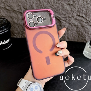 Giá đỡ ống kính cho vỏ điện thoại Apple 17 có lực hút từ tính mạnh, thích hợp cho Apple iPhone 17 Promax laser mới 16pro chống rơi 15 vỏ bảo vệ thời trang và đơn giản