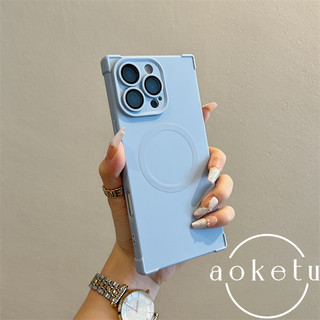 Ốp điện thoại từ tính góc bốn góc lỏng chống rơi bên phải thích hợp cho iPhone 11 12 13 14 15 16 Pro Max bao gồm tất cả các loại vỏ mềm silicon màng ống kính