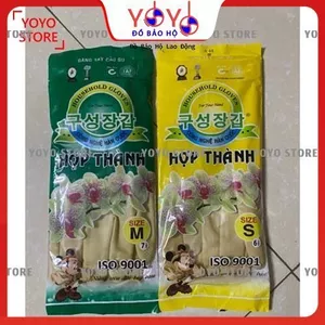 Găng tay cao su Hợp Thành Size 27cm dùng rửa bát , rửa chén, bảo hộ lao động CHẤT LƯỢNG