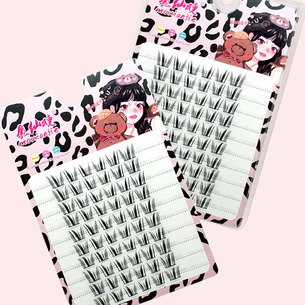 Black Mix 10-14mm Cụm mi tự nhiên không thấm nước mở rộng mi tự nhiên cho người mới bắt đầu & người thành thạo Thân thiện