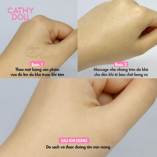 Tẩy Tế Bào Chết Toàn Thân Cathy Doll Sữa Bò White Milk Shine Peeling Body Scrub 320 ml Hỗ Trợ Làm Mịn Và Đều Màu