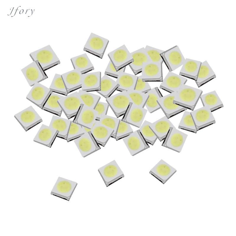 Jfory Điốt LED 50x Điốt phát sáng vuông, Chiếu sáng nền 1W, 3V