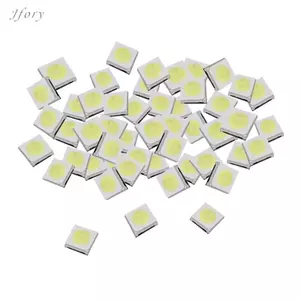 Jfory Điốt LED 50x Điốt phát sáng vuông, Chiếu sáng nền 1W, 3V