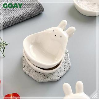 GOAY Nhựa Dễ Thương Ngỗng Thỏ Hình Món Ăn Mini Kem Bát Thiết Kế Đáng Yêu Bộ Đồ Ăn Cho Trà Chiều Hộ Gia Đình Thực Phẩm Phục Vụ Món Ăn VN