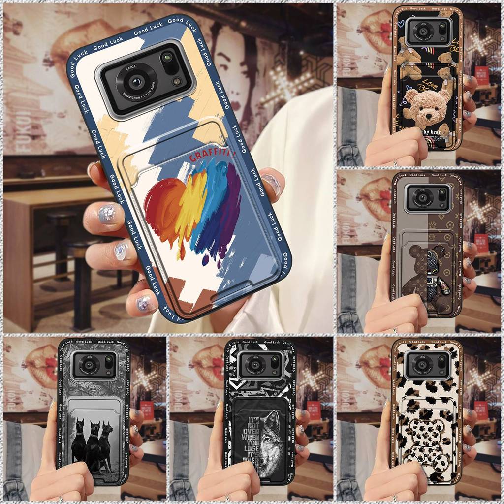 Ốp lưng silicon mềm hoạt hình Sharp Aquos R6/SH-51B/P6/R6G bọc toàn bộ, chống va đập, bảo vệ chống bụi bẩn