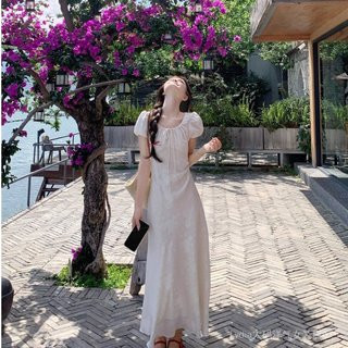 [Khuyến mãi 10%] Váy dài Plus Size phong cách mới cho nữ mùa hè, thiết kế thanh lịch từ chất liệu Jacquard