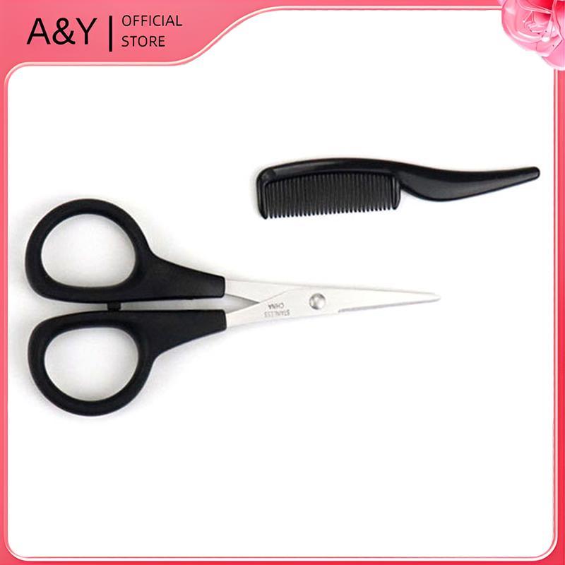 A & Y Nam Râu ria mép Mũi Kéo Tai Cắt Bộ Kéo Râu Mini Gia Đình.