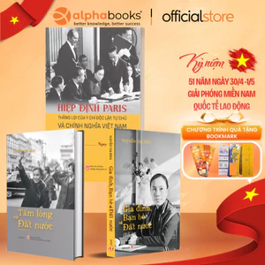 Sách - Lẻ/Combo: Tấm Lòng Với Đất Nước + Gia Đình, Bạn Bè Và Đất Nước + Hiệp Định Paris - Nguyễn Thị Bình (Omega Plus)