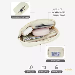 Exhila Nữ Vòng Tay Ly Hợp Ví Quilted Điện Thoại Di Động Ví Túi Xách Có Dây Đeo Cổ Tay Nhỏ Ví Đựng Thẻ