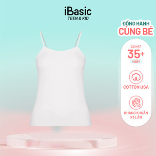 [MUA NHIỀU GIẢM SÂU] Áo lót nữ học sinh hai dây iBasic cami dài VA112
