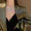 Dây chuyền choker pha lê sáng bóng, phụ kiện trang sức sang trọng cho dạ hội