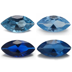 3x6mm ~ 8x16mm Marquise Cắt Các Loại Màu Sắc Đá Cột Sống Tổng Hợp Cho Trang Sức DIY