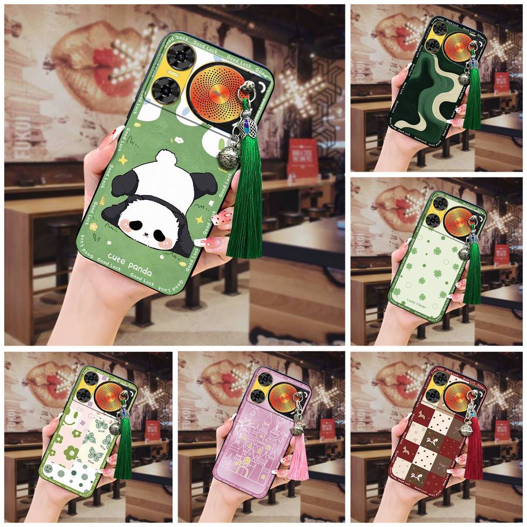 Ốp Điện Thoại Tua Rua Chuông Cho ZTE Nubia Music2 Silicon Chống Thấm Nước Graffiti Vỏ Mềm Chống Bụi Bẩn Bảo Vệ Chống Va Đập Hoạt Hình Bọc Toàn Bộ Thiết Kế Thời Trang Túi Điện Thoại Bền Dễ Thương