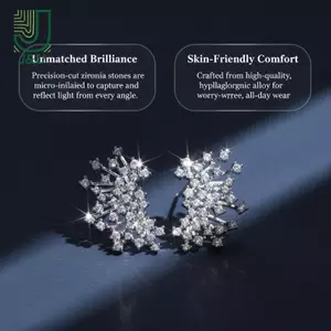 Bông Tai Cubic Zirconia Thời Trang Cho Nữ - Phù Hợp Công Sở Và Hàng Ngày