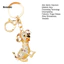HLS| Túi đựng chó Charm Kim cương giả Puppy Móc khóa quyến rũ với khóa tôm hùm chắc chắn – Mặt dây chuyền chó hoạt hình dễ thương cho túi xách Trang trí ô tô và phụ kiện – Chìa khóa bền bỉ và sành điệu