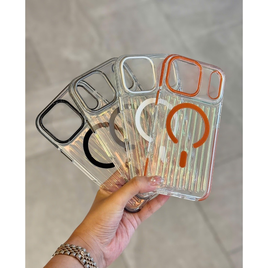 [Chính Hãng] Ốp Lưng Mutural Bumpy Clear Lưng Sọc Vali Chống Sốc MagSafe iPhone 17 Pro Max