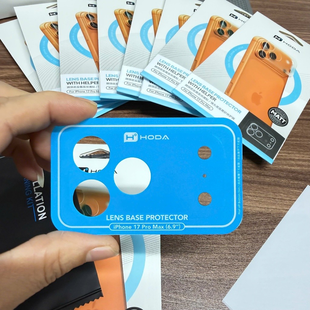 [Chính Hãng] Miếng Dán Bảo Vệ Đế Camera Hoda Nhám PET 0.25mm Cho IP 17 Pro / 17 ProMax - Chống Trầy Xước,Bền Bỉ, Tối Ưu