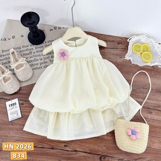 10-30kg Set áo bí hoa mix chân váy HN