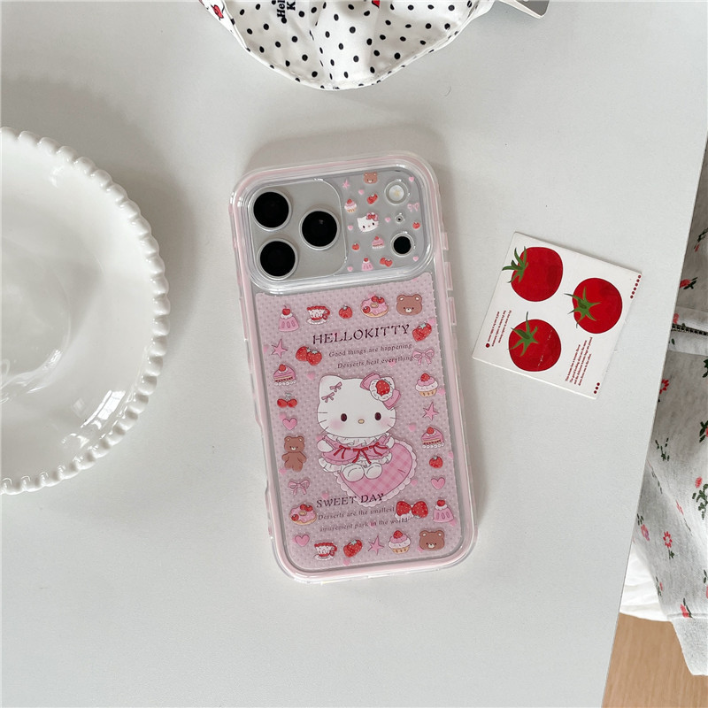 IPhone 17 Pro Max kitty họa tiết chất liệu TPU IMD craft Vỏ điện thoại in hai lớp