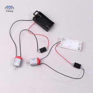 ELBBKG Trắng 130 Bộ Động Cơ Với 2xAA Pin Lưu Trữ Và Công Tắc 16500 RPM Mini DIY Mô Hình Mạch Động Cơ Điện Tử Bộ Mới