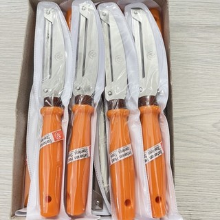 Dao bào hai lưỡi Kiwi Thái Lan, dao gọt hai lưỡi Thái Lan Cán Vàng - 22cm