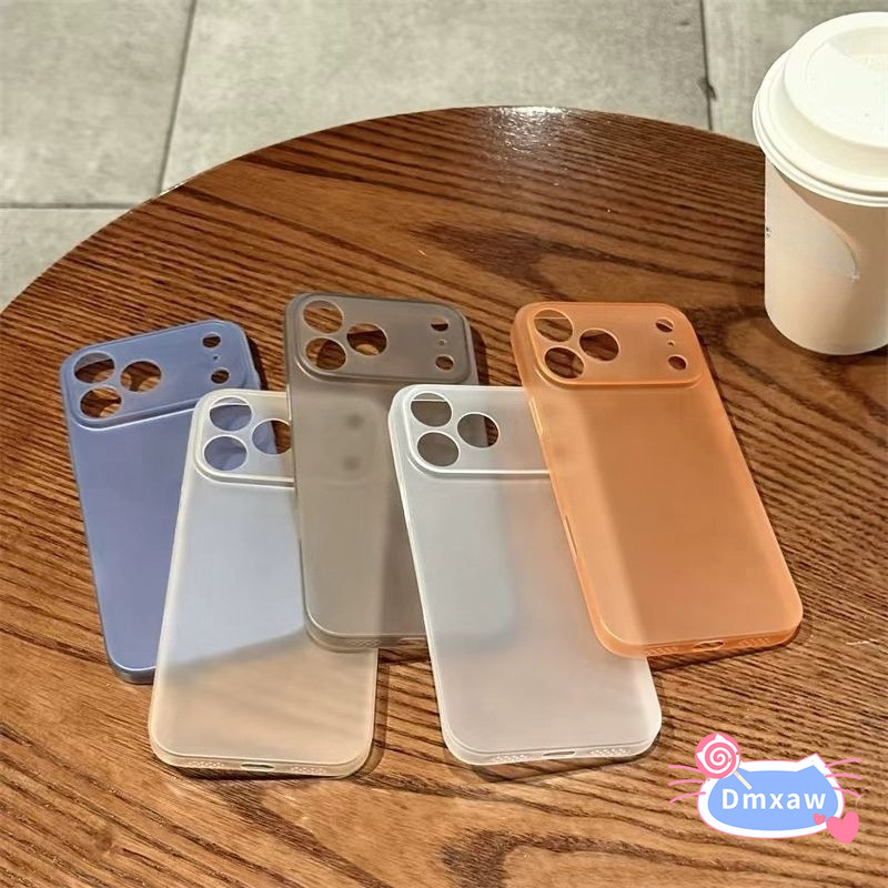 Ốp Điện Thoại Trong Suốt Mờ Đơn Giản Cho OPPO A3 Pro NFC A3X A3i A1S A1X A1i A18 A17 A17K A16 A16S A15 A15S A11S 5G 4G Vỏ Mềm Tản Nhiệt Sang Trọng Dễ Thương Màu Kẹo