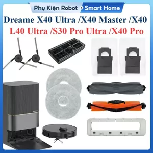 Phụ Kiện Thay Thế Robot Dreame X40 Ultra, X40 Master, L40 Ultra, S30 Pro Ultra, X40 Pro, X40/ Chổi Lăn, Chổi Cạnh