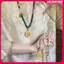 JASMINE Phong Cách Dân Tộc Rỗng Khắc Luy Túi Mặt Dây Chuyền Xanh Giả Ngọc Handmade Đính Hạt Dài Nelace JASMINE