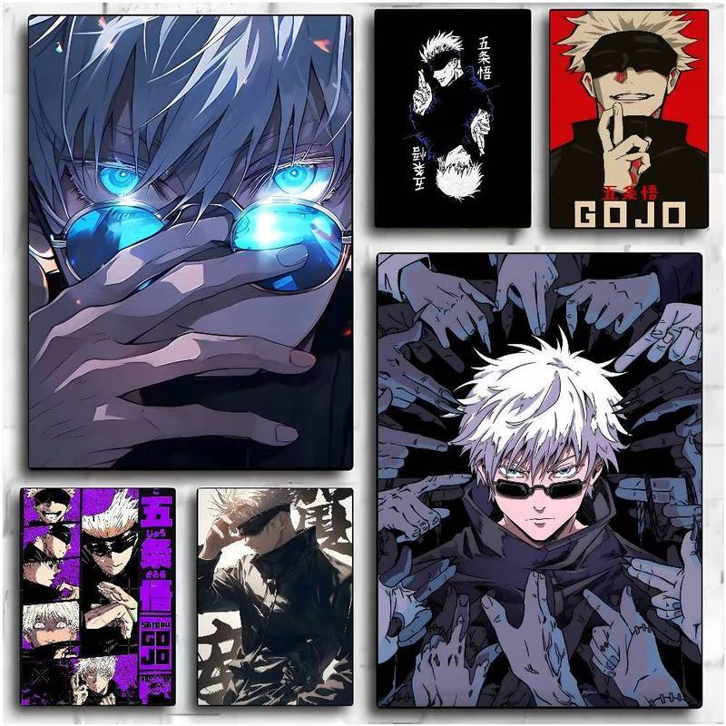Gojo Satoru Jujutsu Kaisen Anime Canvas Painting Art Home Wall Decor Canvas Poster