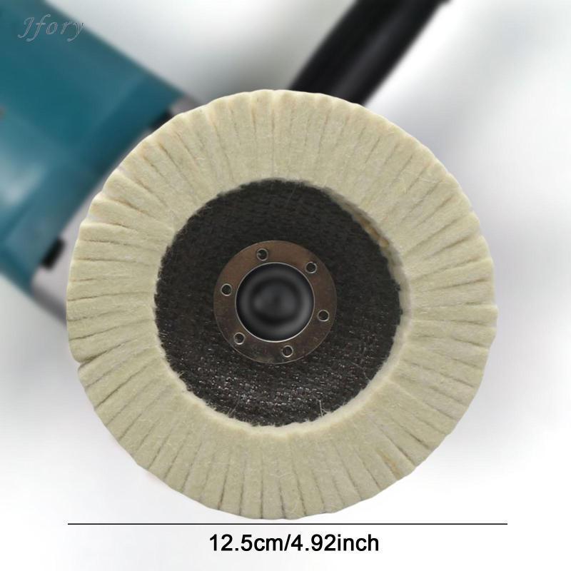 Jfory Len nỉ Bánh xe đánh bóng Tấm đệm đĩa cho máy mài Đánh bóng Trang sức kim loại và bề mặt gỗ