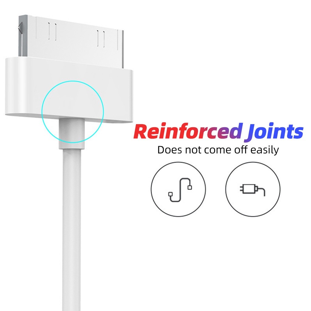 Dây cáp sạc/truyền dữ liệu  pin thích hợp cho iphone 4s 4 3gs ipad 1 2 3 ipod