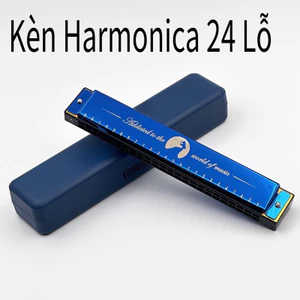 Kèn Harmonica 24 Lỗ – Tặng Hộp Và Khăn, Nhiều Màu Sắc, âm Thanh Hay, Hàng Có Sẵn, Dành Cho Người Mới Tập