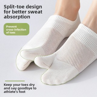 Cặp tất hai ngón thoáng khí dành cho chân, chất liệu bông và cotton