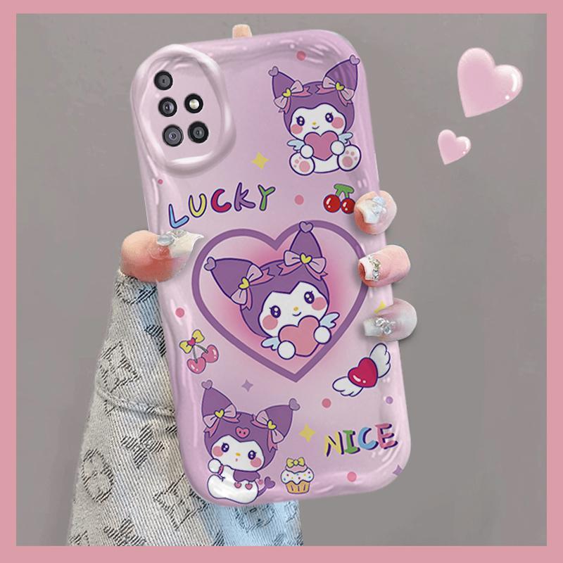 Vỏ Silicon Hoạt Hình Cho Samsung A51 A515F A31 4G 3D Bé Gái TPU Mềm Sanrio Kuromi Cặp Đôi My Melody Vỏ Điện Thoại Chống Sốc
