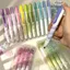 GREA 4 Cái Highlighter, Bút highlight màu Gradient loại ép, Bút đánh dấu mũi đục bền DIY Journaling
