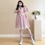 Trang phục bà bầu mùa hè Váy Cotton nguyên chất phù hợp