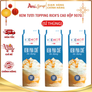 Kem Tươi Topping Rich's Cao Hộp 907g, Kem Béo Thực Vật Đa Năng Thơm Ngon Béo Nhẹ