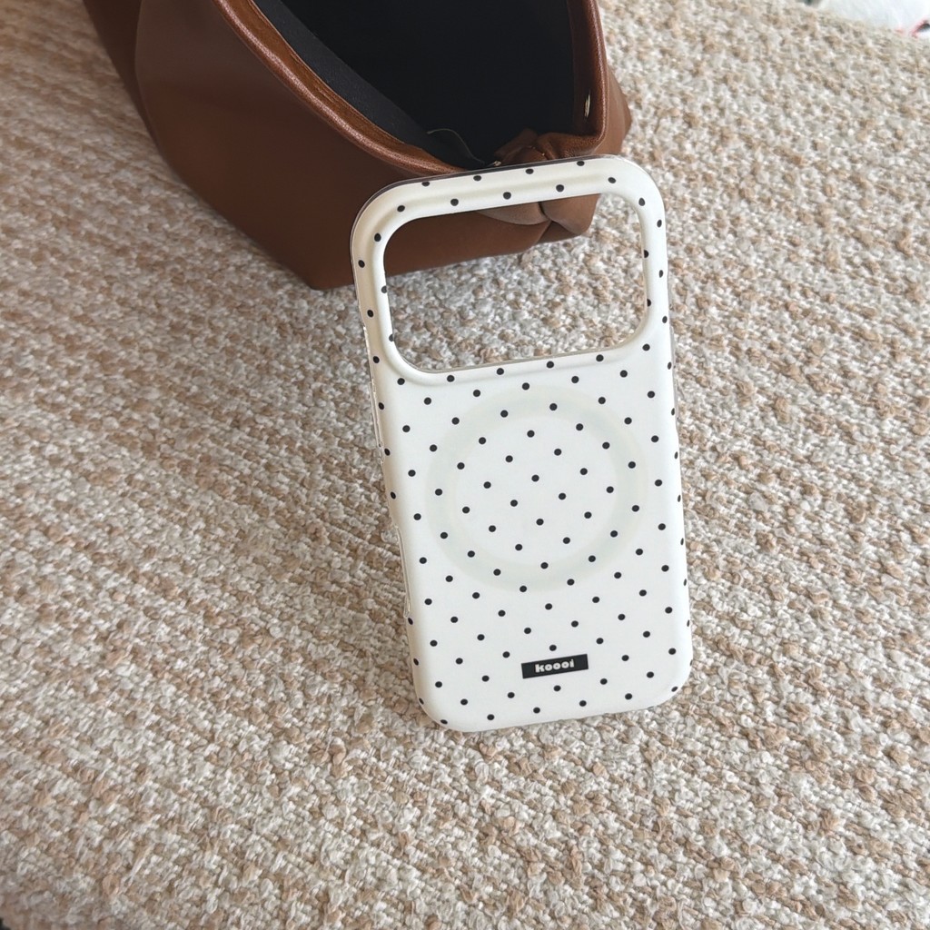 Ốp điện thoại họa tiết chấm màu từ tính cho IPhone 17 Pro Max 17 16 15 14 13 Vỏ điện thoại chống rơi MOEW