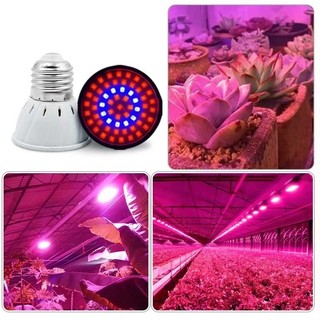 【COD】Đèn LED trồng cây E27 full spectrum 80 led, ánh sáng mềm không gây hại mắt, lắp đặt trong lều ươm hạt giống.