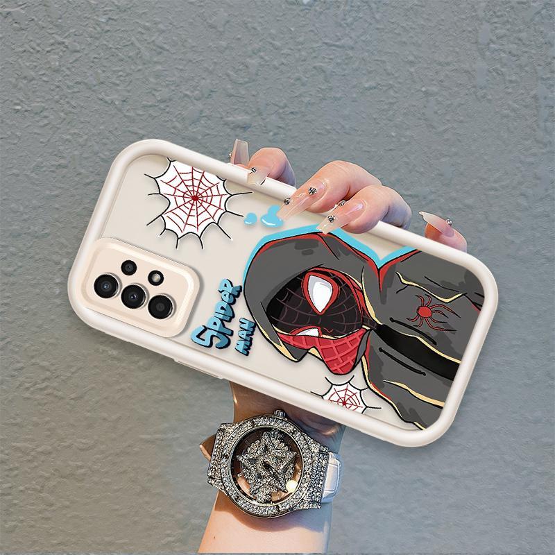Ốp Lưng Cho Samsung A13 A23 A33 A32 A52 A52S 4G 5G Phim Hoạt Hình Silicon Nghệ Thuật Mềm Ốp lưng TPU Spider Man Cool Boy Mắt Thiên Thần Chống Sốc Ốp Lưng