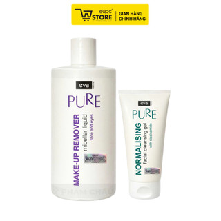 Combo Gel Rửa Mặt Eva Nature 150ml Và Nước Tẩy Trang Eva Simply Micellar Liquid 500ml EUPC STORE