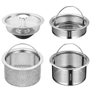Bồn Rửa Rác Lọc Lưới Rửa Lưu Vực Thoát Nước Rửa Bát Inox Lọc Nâng Lồng Cống Phụ Kiện Nhà Bếp CLXW