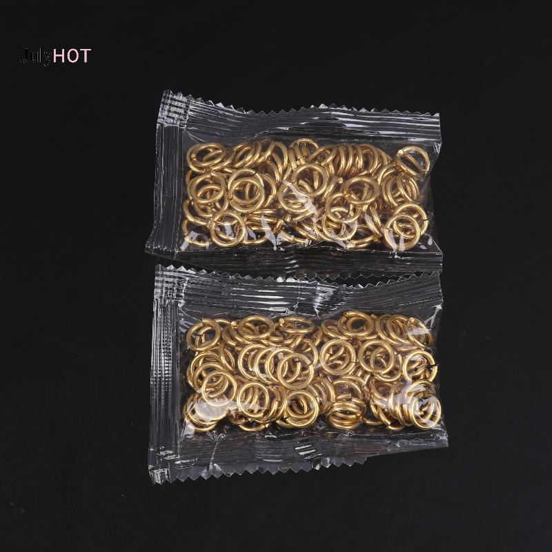 Trang sức DIY: Nhẫn đồng thau 10mm, 100 chiếc cho dự án kết nối
